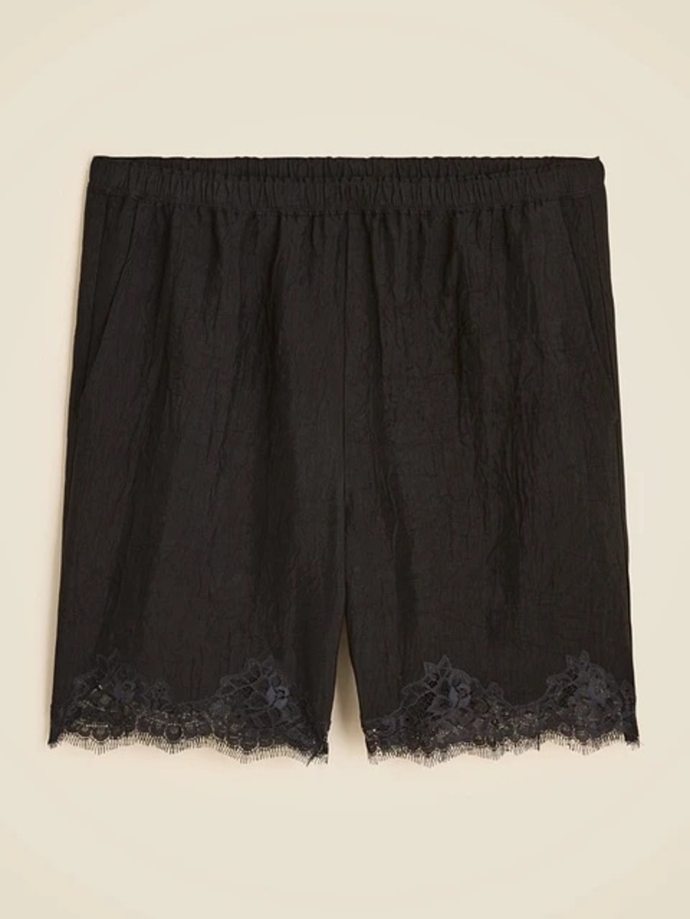 J.Crew Black Lace Trim Bermuda Shorts - Picture 1 of 11